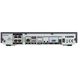 STRONG NVR rekordér NVR1080-4P/ pro 4 kamery/ 4x PoE/ rozlišení 8Mpix/ HDMI/ VGA/ USB/ LAN/ SATA až 8TB HDD