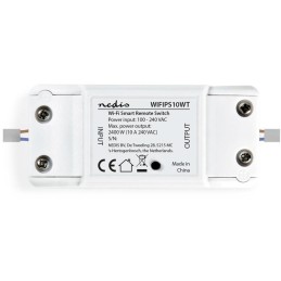 NEDIS Wi-Fi chytrý spínač pro elektrický obvod/ 10A/ Android/ iOS/ Nedis® SmartLife/ bílý