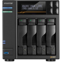 Asustor Lockerstor 4 Gen3 AS6804T   4x 2,5"/3,5" SATA III/ 16GB RAM/ Dual 10GbE/ 4x M.2 SSD