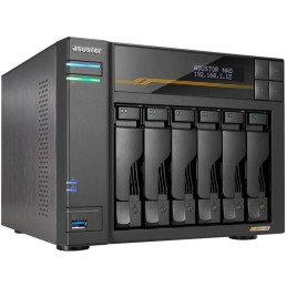 Asustor Lockerstor 6 Gen3 AS6806T   6x 2,5"/3,5" SATA III/ 16GB RAM/ Dual 10GbE Ports/ Dual 5GbE Ports/ 4x M.2 SSD
