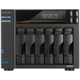 Asustor Lockerstor 6 Gen3 AS6806T   6x 2,5"/3,5" SATA III/ 16GB RAM/ Dual 10GbE Ports/ Dual 5GbE Ports/ 4x M.2 SSD