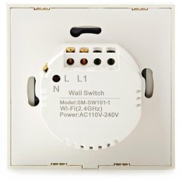 NEDIS Wi-Fi chytrý spínač osvětlení/ jednoduchý/ Android/ iOS/ Nedis® SmartLife/ bílý