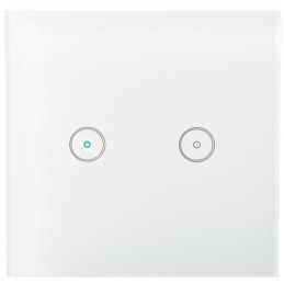 NEDIS Wi-Fi chytrý spínač osvětlení/ dvojitý/ Android/ iOS/ Nedis® SmartLife/ bílý