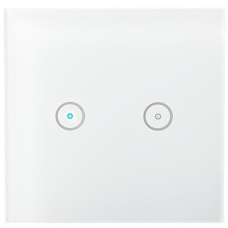 NEDIS Wi-Fi chytrý spínač osvětlení/ dvojitý/ Android/ iOS/ Nedis® SmartLife/ bílý