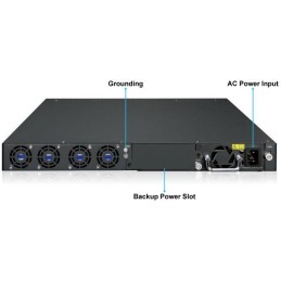 Planet XGS-6350-24X2C L3 switch, 24x10G SFP+, 2x100Gb QSFP28, QoS, 2x power-in