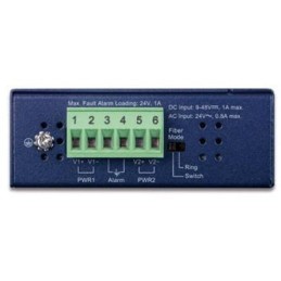 Planet IFGS-620TF průmyslový L2 switch, 4x10/100TX, 2x1Gb SFP, -40~75°C, 9-48VDC, IP30, fanless, ring data recovery