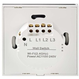 NEDIS Wi-Fi chytrý spínač/ nástěnný/ řídící jednotka záclon, rolet a žaluzií/ Android/ iOS/ Nedis® SmartLife/ bílý