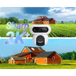 EZVIZ IP kamera H90 2K/ duální/ PTZ/ Wi-Fi/ 2 x 4Mpix/ krytí IP65/ objektiv 2,8 + 6mm/ H.265/ IR přísvit až 30m/ bílá