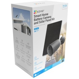 EZVIZ IP kamera EB3 4G kit/ bullet/ 4G/LTE/ 3Mpix/ krytí IP65/ objektiv 2,8 mm/ H.265/ IR až 15m/ šedá + solární panel C