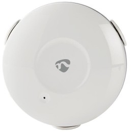 NEDIS Wi-Fi chytrý detektor úniku vody/ napájení z baterie/ hlasitost 50 dB/ Android & iOS/ bílý