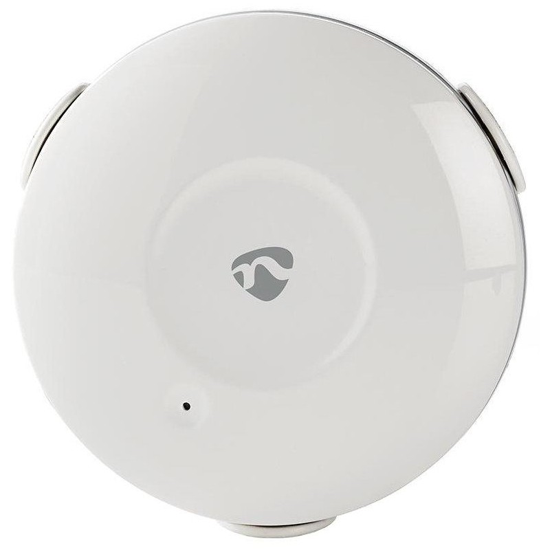 NEDIS Wi-Fi chytrý detektor úniku vody/ napájení z baterie/ hlasitost 50 dB/ Android & iOS/ bílý