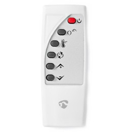 NEDIS Wi-Fi chytré konvekční topné těleso/ termostat/ skleněný přední panel/ IP24/ výkon 2000 W/ bílé