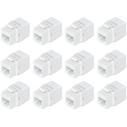 Ubiquiti Cat6 Keystone Jack, 12-Pack - Keystone, RJ-45, Cat6, samořezný, 12ks