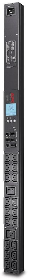 APC Rack PDU 2G, Metered, ZeroU,16A, 100-240V, (18) C13 & (2) C19