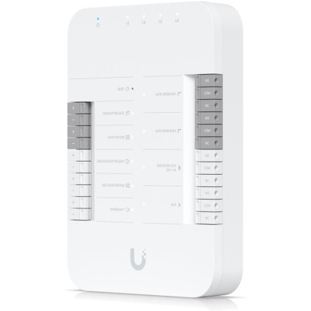 Ubiquiti UniFi Access Gate Hub - Rozbočovač, 4x PoE Out, 2x výstup Dry, 1x výstup 12V, 1x AUX, 5x vstup, 1x PoE++ In