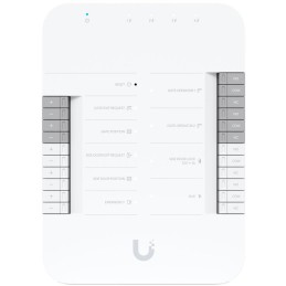 Ubiquiti UniFi Access Gate Hub - Rozbočovač, 4x PoE Out, 2x výstup Dry, 1x výstup 12V, 1x AUX, 5x vstup, 1x PoE++ In