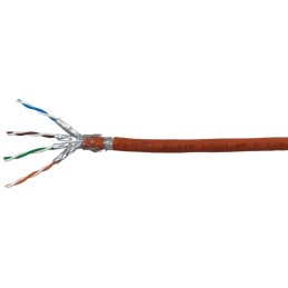 PLANET kabel SFTP, drát, Cat 6A, 4p, 500MHz, B2cas1d1a1 LS0H, stíněné páry, Planet Elite, oranžový, Dca, balení 500m
