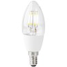 NEDIS WLAN Smart LED Filamentlampe/ E14/ Kerze/ 5W/ 230V/ 400lm/ 2700K/ Warmweiß/ Dimmbar/ Klar