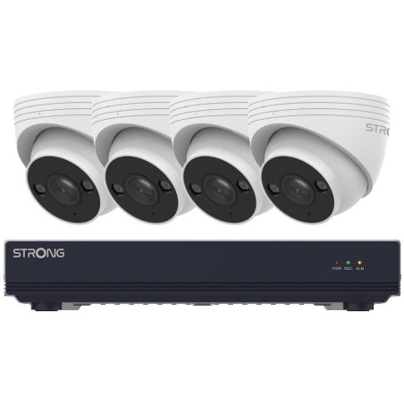 STRONG TUR05DL0-P PoE KIT/ Turret/ 5Mpix/ 1x NVR NVR1120-8P/ 4x IP kamera TUR05DL0-P/ HDMI/ VGA/ USB/ LAN