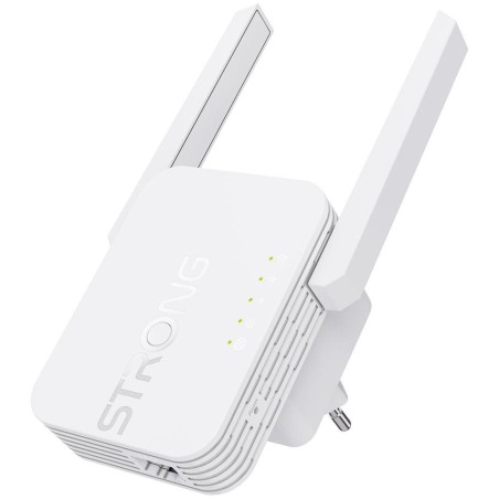 STRONG univerzální opakovač 300S/ Wi-Fi standard 802.11b/g/n/ 300 Mbit/s/ 2,4GHz/ 1x LAN/ bílý