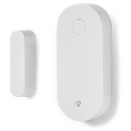 NEDIS chytrý dveřní nebo okenní snímač/ Android & iOS/ Zigbee/ SmartLife/ baterie CR2032 součástí balení/ bílý