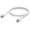 Ubiquiti UniFi Premium Patch Cable Outdoor 1m - Patch kábel, Cat6a, vonkajší, biely, 1m