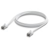 Ubiquiti UniFi Premium Patch Cable Outdoor 2m - Patch kábel, Cat6a, vonkajší, biely, 2m