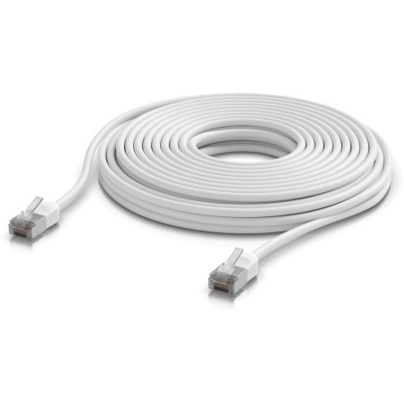 Ubiquiti UniFi Premium Patch Cable Outdoor 12m - Patch kabel, Cat6a, venkovní, bílý, 12m