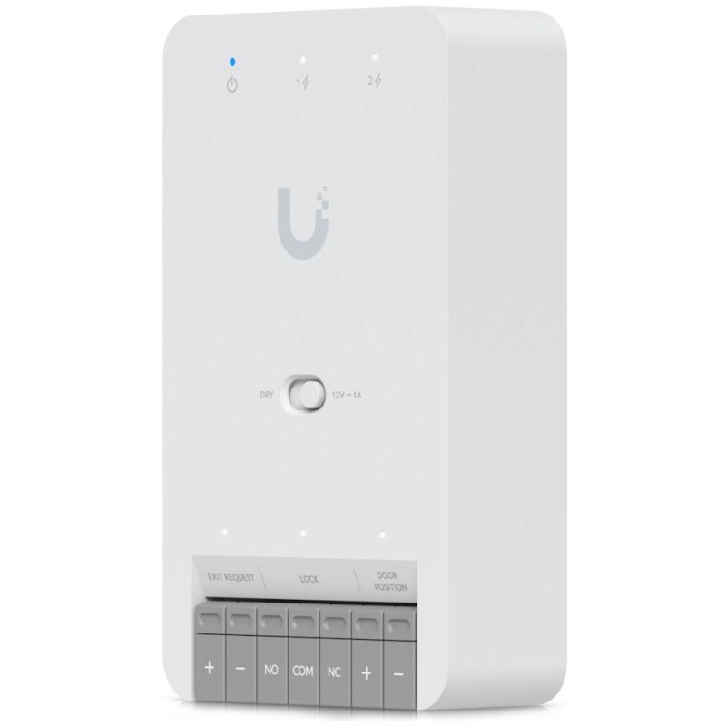 Ubiquiti UniFi Access Door Hub Mini - Rozbočovač, 2x PoE Out, 1x výstup 12V nebo Dry, 2x vstup senzor/tlačítko, 1x PoE++