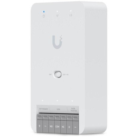 Ubiquiti UniFi Access Door Hub Mini - Rozbočovač, 2x PoE Out, 1x výstup 12V nebo Dry, 2x vstup senzor/tlačítko, 1x PoE++