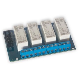 TINYCONTROL rozšiřující deska 4x relé 250VAC/16A pro LK3 a LK4