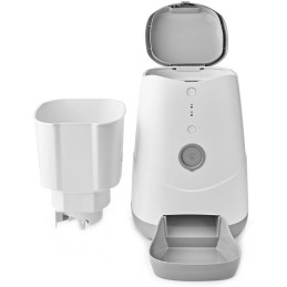 NEDIS Wi-Fi chytrý automat na krmivo pro domácí mazlíčky/ Android/ iOS/ Nedis® SmartLife/ bílo-šedý