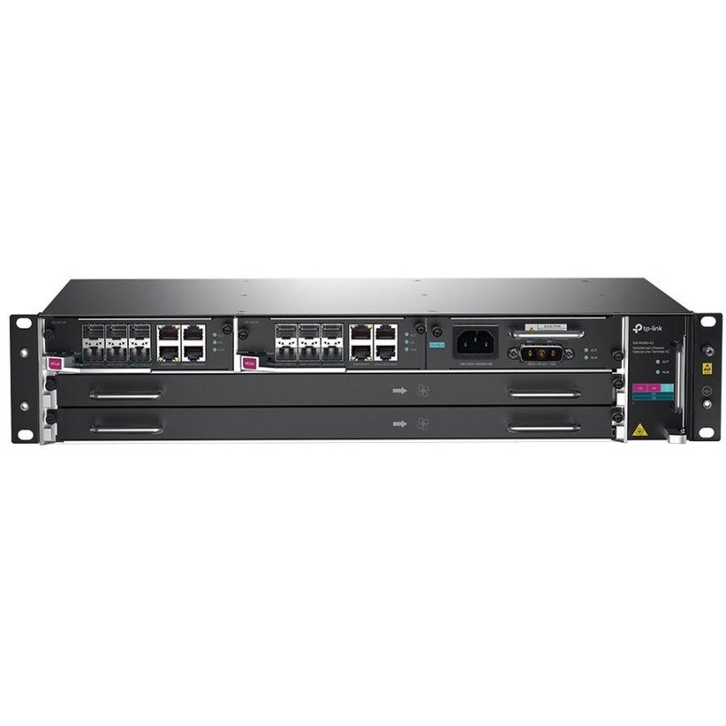 TP-Link DS-P8000-X2 - DeltaStream Chassis-X2 OLT, až 32x GPON, 6x10G SFP+, 1x GLAN
