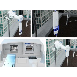 Ubiquiti UISP Wave MLO5 - 5GHz rádio pro PtP spoje, MLO, 4096QAM, SFP+ port, propustnost 5+ Gbps