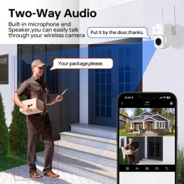 IMMAX NEO LITE SMART Security venkovní kamera CUBE, PT, Wi-Fi 2,4 a 5GHz, 4MP, ONVIF, TUYA