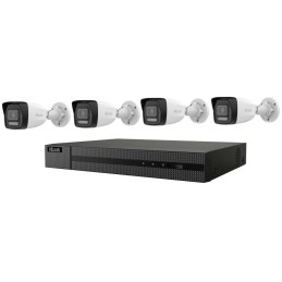 HiLook Powered by HIKVISION/ Smart Hybrid Light KIT/ 1x NVR-104MH-C/4P(D)/ 4x IPC-B140HA-LU