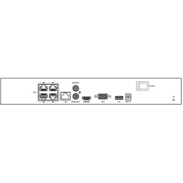 HiLook Powered by HIKVISION/ Smart Hybrid Light KIT/ 1x NVR-104MH-C/4P(D)/ 4x IPC-B140HA-LU