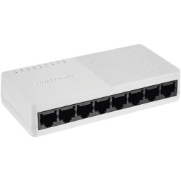 HIKVISION switch DS-3E0108D-O/ 8x port/ 10/100 Mbps RJ45 ports/ 1.6 Gbps/ napájení 5 VDC, 0.6 A