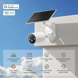 TP-Link Tapo C425 KIT Bateriová WiFi Kamera, venkovní, 4MPx, 2560 × 1440, audio, IR 15m, SD, IP66, solar panel 2.5W