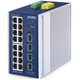 Planet IGS-4215-16T4X průmyslový L2/L4 switch, 16x1Gb, 4x10Gb SFP+, -40~75°C, 9-48VDC, IP30, fanless
