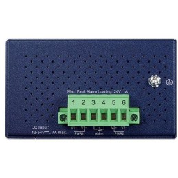 Planet IFGS-624PTF průmyslový L2 switch, 4x 10/100, 2x 1Gb SFP, 4x 802.3at PoE, -40~75°C, 12-54VDC, IP40, fanless, RING