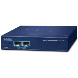 Planet XT-915A průmyslový konvertor, 2x 10G/1G Base-X SFP+, 0~50°C, DIN, SNMP