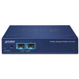 Planet XT-915A průmyslový konvertor, 2x 10G/1G Base-X SFP+, 0~50°C, DIN, SNMP