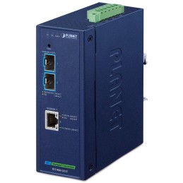Planet IXT-900-2X1T průmyslový konvertor 1x 10G Base-T / 2x SFP+ 10GBase-X, IP40, -40~75°C, dual power, SNMP
