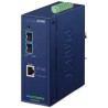 Planet IXT-900-2X1T industrial converter 1x 10G Base-T / 2x SFP+ 10GBase-X, IP40, -40~75°C, dual power, SNMP