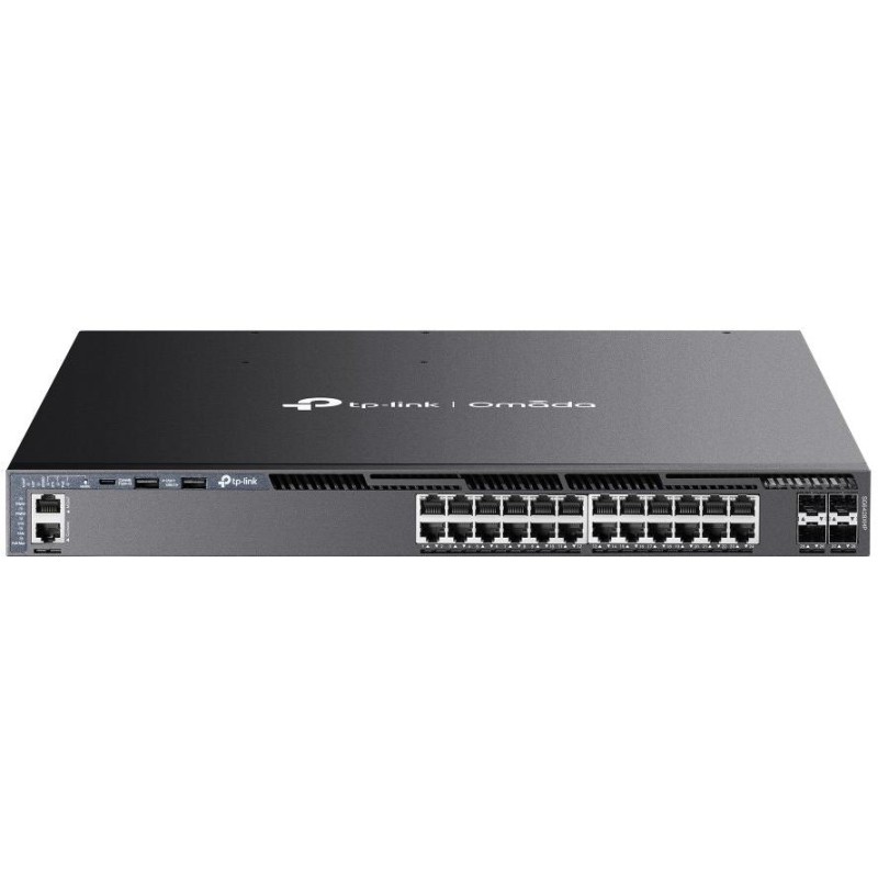 TP-Link SG6428XHP, Omada 24-Port Gigabit L3 PoE Switch, 24x GLAN PoE+, 4x 10GB SFP+, 720W PoE budget