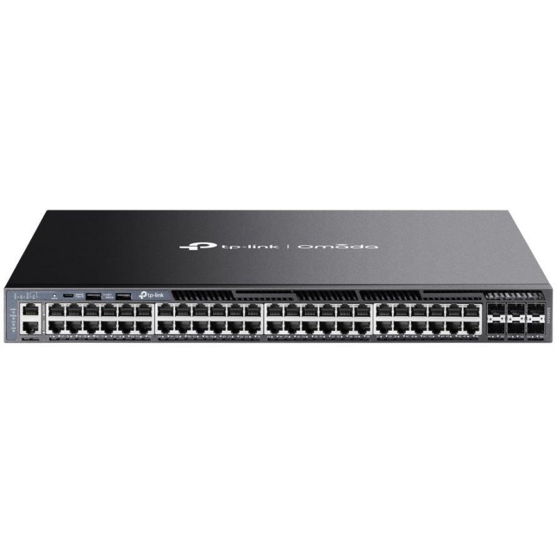 TP-Link SG6654X, Omada 48-Port Gigabit L3 Switch, 48x GLAN, 6x 10GB SFP+, 2x USB, 1U