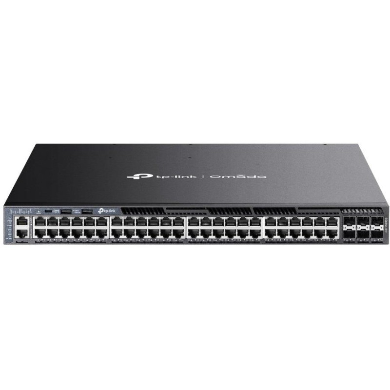 TP-Link SG6654XHP, Omada 48-Port Gigabit L3 PoE Switch, 48x GLAN PoE+, 6x 10GB SFP+, 1440W PoE budget