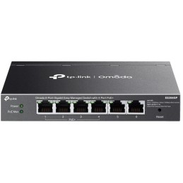 TP-Link ES206GP, Omada 6-Port Gigabit Easy Managed Switch, 2x GLAN, 4x GLAN PoE+, 65W PoE budget