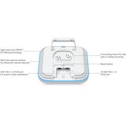Ubiquiti UniFi E7 Campus - Wi-Fi 7 AP, 2.4/5GHz, až 9.3 Gbps, 1x 10GbE, 1x GbE, venkovní, PoE++ (bez PoE injektoru)